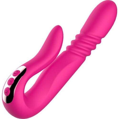 New Dildo Vibrator Automatic Telescopic Rotation Heating 10 Speeds Vibration G-spot Clitoris Vaginal Massage Sex Toys for Women