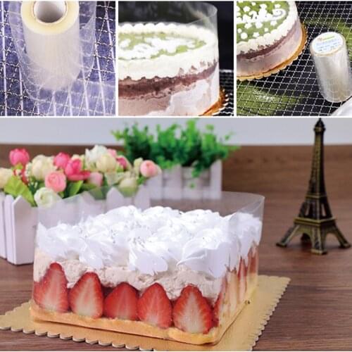 Kitchen Cake Packaging Film Tape Transparent Cake Baking Collar Packaging Acetate Film Lining Ring Cake Decoration Mold Supplies