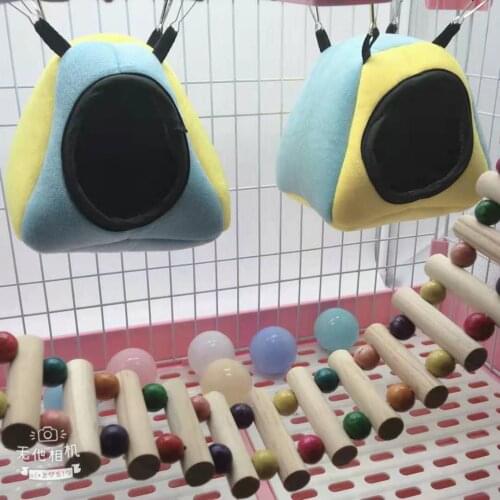 Plush Hamster Nest Small Animal Winter Pets Cage Hanging Hammock Guinea Pig Squirrel Mice Rat Sleepping Bed Keep Warm Nest House
