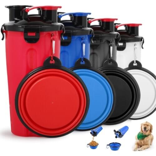 Portable Pet Drinking Water Feeder Bowl Foldable Dog Food Bowl Cat Drinking Fountain Outdoor Pet Water Bottle Pet Supplies
