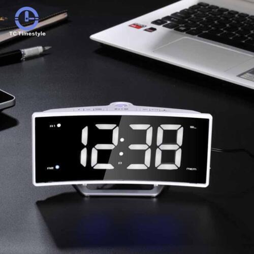 Projection Clock With Time Projection FM Radio Alarm Clocks LED Digital Electronic Table Alarm Watch Projector