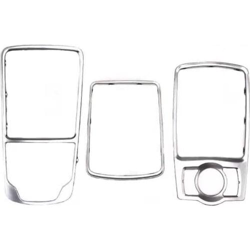 Front Console Frame Trim Bezel For Audi A3 S3 A6L A4L Q5 Q7 A5/S5 Coupe quattro Chrome Central Console Frame Trim 864 260