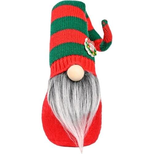 Christmas Knitted Long Hat Dwarf Gnome Doll Ornaments Cute Cartoon Dwarf Elf Home Decor Christmas Celebration Desktop