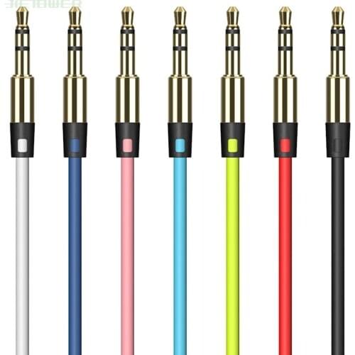 Aux Cable Speaker Wire 3.5mm Jack Audio Auxiliary Cables For Car Headphone Adapter Male to Male Stereo Cord for Phone PC 1000pcs