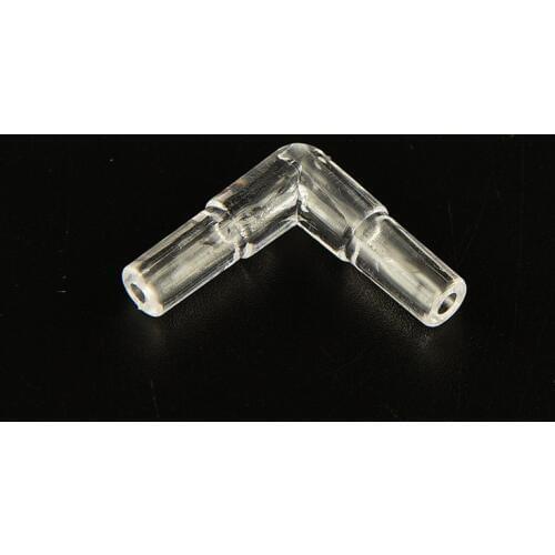 100 pcs 4mm L Shaped Air Line Tubing Joints Connectors Aquarium Fish Tank Great