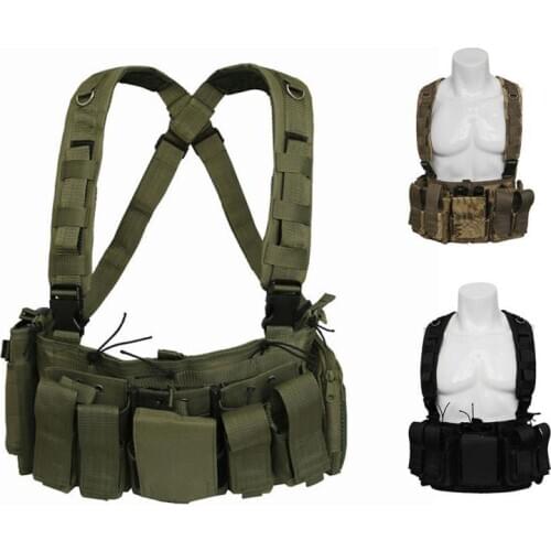 Outdoor Tactical Army Shoulder Bag Camouflage Backpack Multi-function Military Fan Vest Multi-pocket Waist Bag Hunting Hiking
