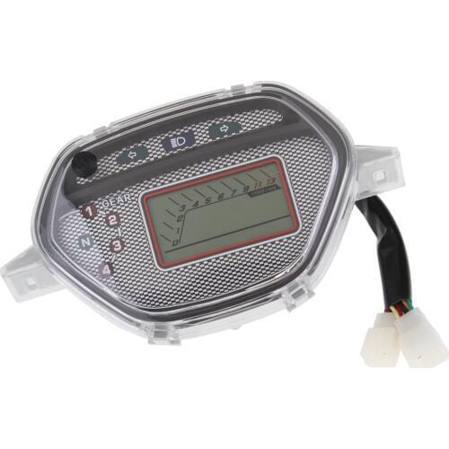 LCD Digital Motorcycle Odometer Speedometer Tachometer Gauge Backlight