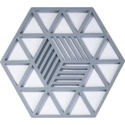 1 Pcs Hollow Insulation Coaster Rubber Heat Resistant Dining Table Pads Non-Slip Placemat Kitchen Tableware Mats Accessories