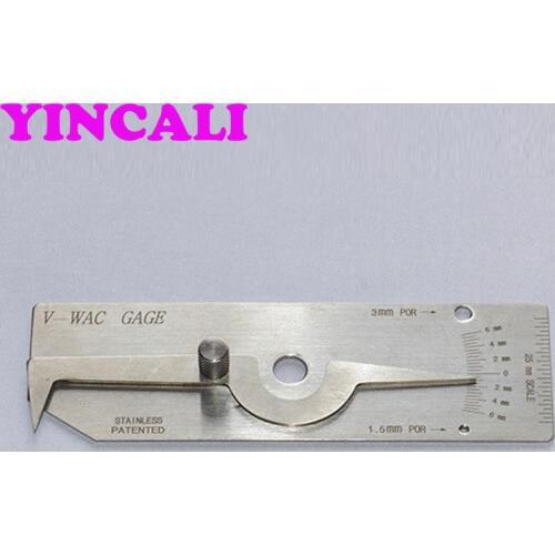10 PCS/LOT High Quality Weld Gauge V-WAC Biting Edge undercut inspection gage Metric mm Reading Single Weld Gage