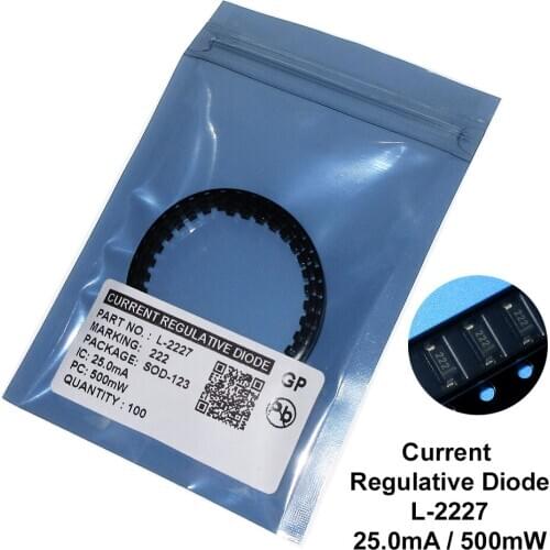 100PCS/LOT L-2227 25MA SMD SOD-123 CRD / CURRENT REGULATIVE DIODE NEW Free shipping