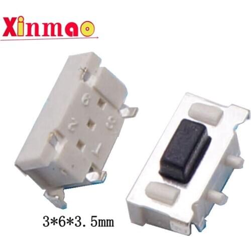 100pcs Micro Tact Switch Touch 3*6*3.5 3x6x3.5 SMD For MP3 MP4 Tablet PC Button Bluetooth Headset Remote Control Hot