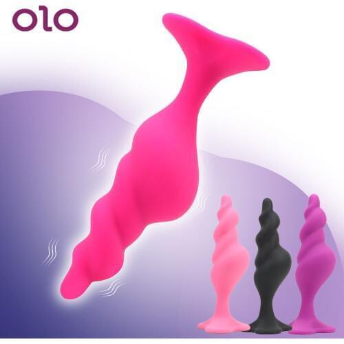 OLO Thread Anal Plug Anal Beads Butt Plug Anal Dildo G spot Stimulator Prostate Massager Sex Toys for Women Men Gay Sex Product