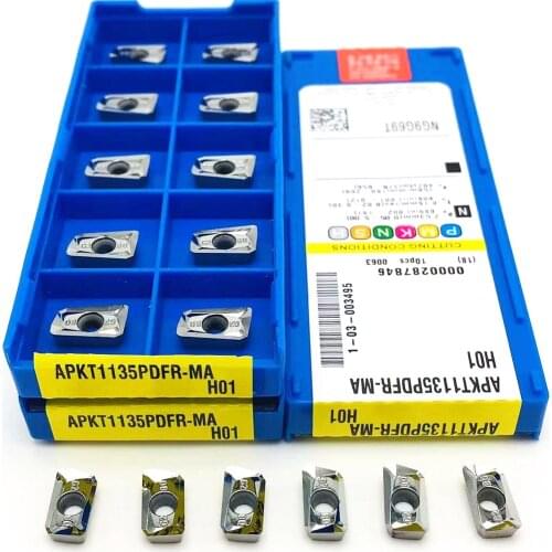 APKT1135PDFR-MA H01 aluminum blade APMT1135 lathe tool R0.8 aluminum cutting for CNC machine tool milling cutter APKT 1135