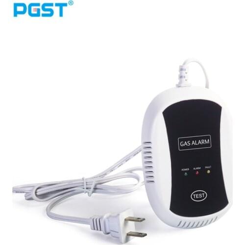 PGST 433MHZ Wireless Gas Detector Natural Gas Alarm Safety Device Kitchen Security Gas Alarm Sensor for Home Security