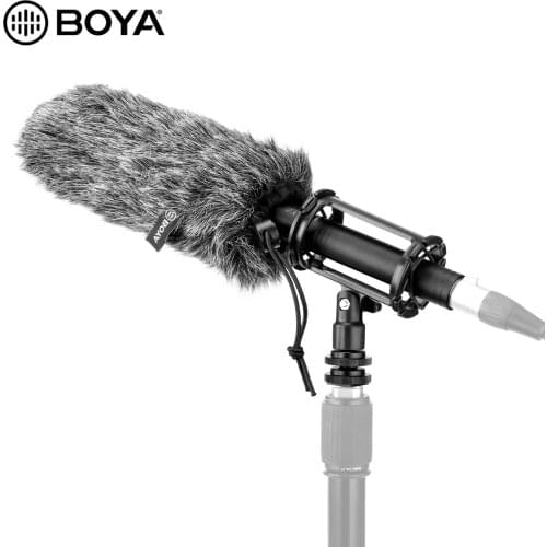 BOYA BY-BM6060 Professional Shotgun Microphone Super-Cardioid Condenser Mic for Canon Nikon Sony Panasonic Video DSLR Camcorder