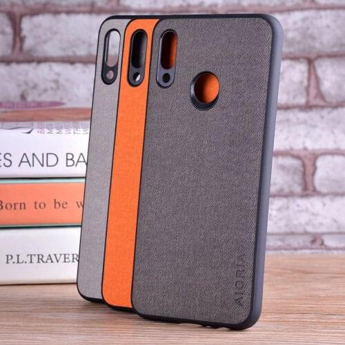 Capa for huawei p smart 2019 Case funda high quality Luxury textile Leather skin phone case for huawei p smart 2019 coque cover