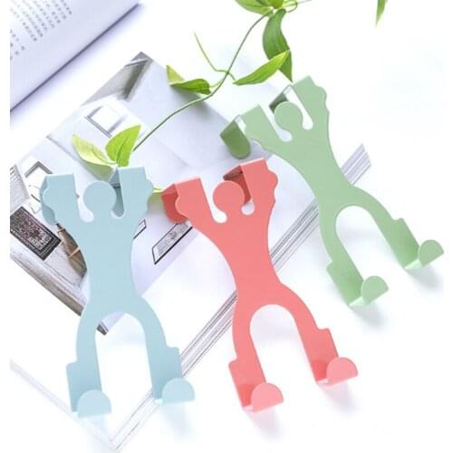 Humanoid Double Door Back hook Kitchen Cabinet Door Storage Hook Accessories