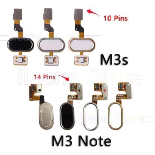 Home Back Key Button Touch ID Fingerprint Sensor Flex Cable For Meizu M3 Note M3s Phone Parts