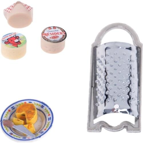 Simulation Mini Cheeses Planer for 1/12 Scale Dollhouse Miniature Kitchen Food Living Room Decoration Children Kids Toys