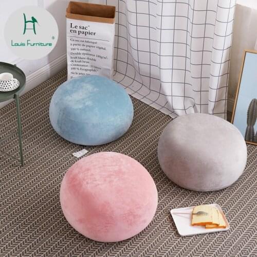 Louis Fashion Stools & Ottomans Japanese Creative Slacker Cute Children Small Sofa Single Bedroom Tatami Bean Bag Cushion