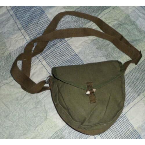 Genuine ORIGINA collect SURPLUS MILITARY VIETNAM WAR CHINESE TYPE 56 DISCAL DRUM AMMO POUCH BAG CASE