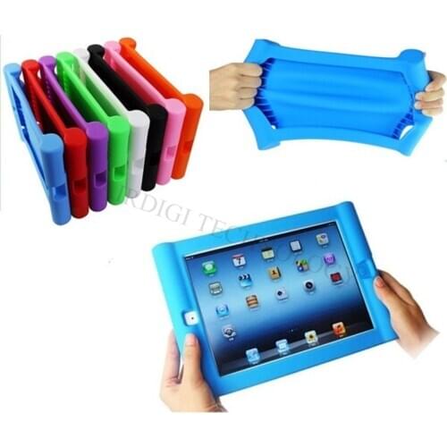 Shockproof Protective Case for Apple iPad 2/3/4 Silicone Drop Proof Case Cover for Home Children Kids with Free Shipping