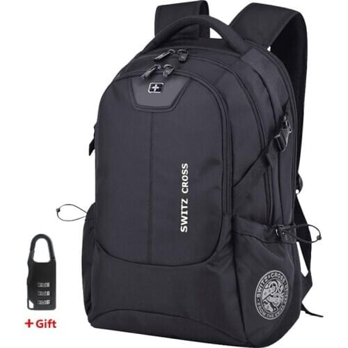 Swiss 17 inch Laptop Backpack Men USB Charging Travel Backpack School Bag Waterproof anti theft Backpacks Women bagpack Mochila