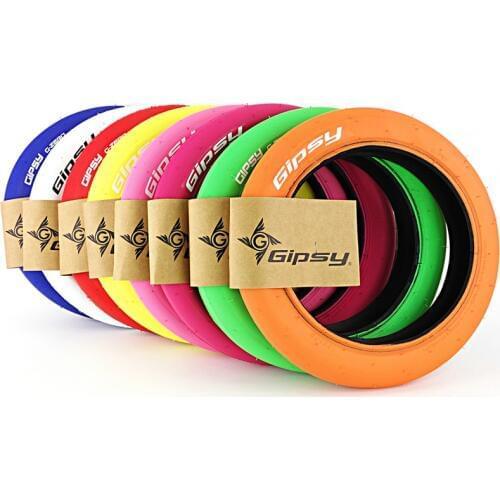 GIPSY Bike Tires Slick Tire Bicycle Parts Bicycle Tires 12 inches 1.75" Outer tyre For Balance Push Children BMX kids'Bikes