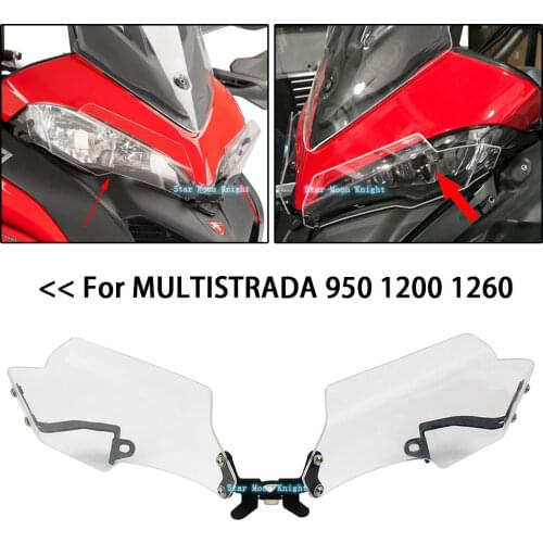 For DUCATI MULTISTRADA 950 1200 1260 HEADLIGHT PROTECTION 2015-2020 All Model Motorcycle Headlight Protector Guard Grille Cover