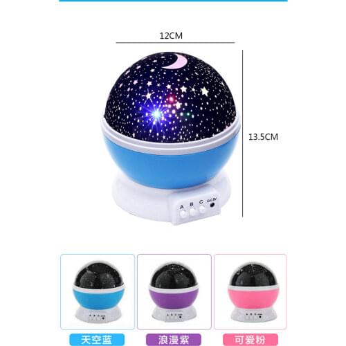 Sky Projector Star Moon Galaxy Night Light For Children Kids Bedroom Decor Projector Rotating Nursery Night Light star projector