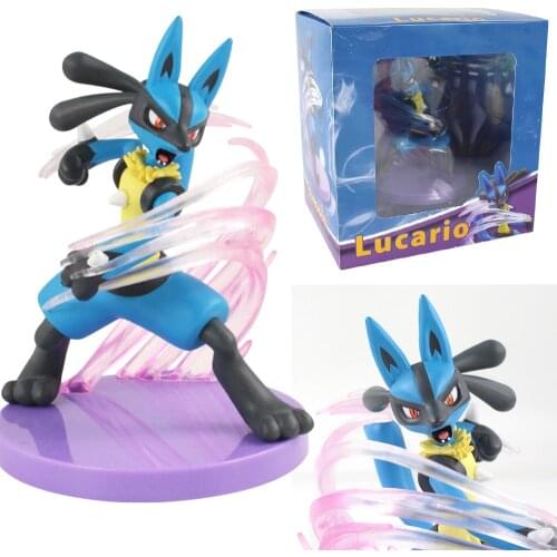 13cm Digimon Figure Toys Lucario Decoration Figurine PVC Model Game Animal Collection Dolls