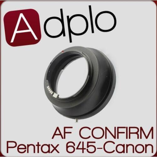 2nd Adjustable AF Confirm Adapter Suit For Pentax 645 PK645 Lens to Canon E0S EF 60D 50D 7D 5D 500D 550D 60Da Camera