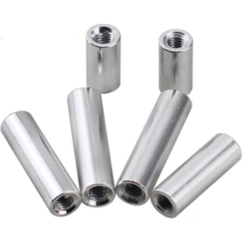 5-10pcs aluminum spacer m2 m2.5 m3 M4 M5 m6 round Aluminum Standoff rods For RC Multirotors