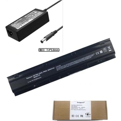 6600mAh HSTNN-LB2S PR08 QK647AA QK647UT Laptop Battery + 18.5V 3.5A AC Charger for HP ProBook 4730s 4740s 633734-141 633734-151