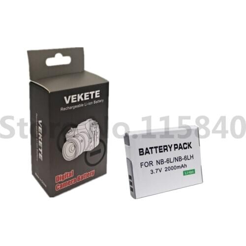 NB-6LH NB-6L Battery for Canon PowerShot D10 D20 D30 S90 S95 S120 SX260 SX280 SX530 SX540 SX600 SX610 SX700 SX710 HS Camera