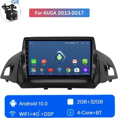 Android 10 large screen GPS navigation Autoradio Quad Core ROM 32GB for 2013 2014 2015 2016 2017 Ford Kuga central multimidia