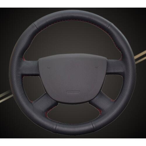 Car Braid On The Steering Wheel Cover for Ford Focus 2 2005-2011 for Ford Kuga 2008-2011 C-MAX 2007-2010 Auto Braiding Covers