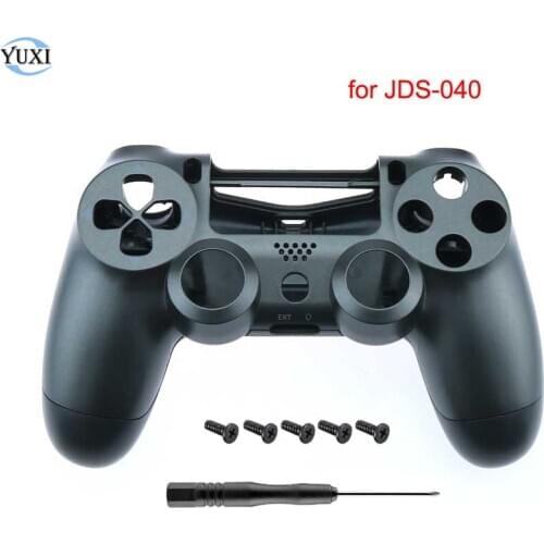 YuXi For PS4 Pro Slim JDS JDM 040 Front Back Housing Shell Case Hard Cover Replacement For Playstation 4 Controller