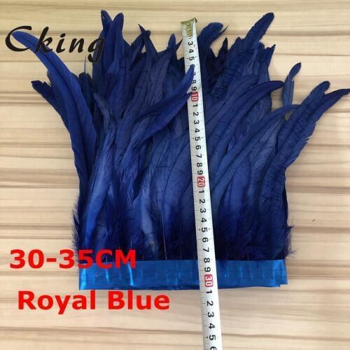 Cking factory sales 2meters 30 to 35 cm rooster chicken feather trims diy sewing materials wedding carnival decorations crafts