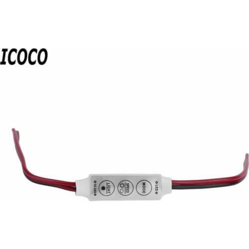DC 12V Mini RGB Controler Dimmer Switch For 5050 3528 SMD LED Lights Strip