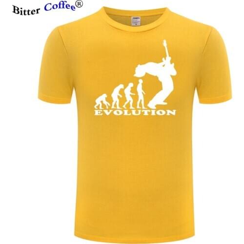 Evolution Of Bass Guitar Player Rock Funny T Shirts Men Summer Hot Sale Cotton Harajuku Short Sleeve O Neck T-shirt Plus Size