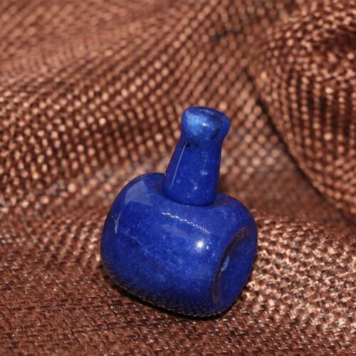 Classical blue jades stone chalcedony barrel tee buddha head beads fashion women men high grade accessories jewelry making B1906