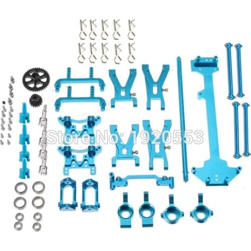 WLtoys 1/18 A949 A959 A969 A979 K929 Upgraded Metal Parts Kit Main Gears Arm Front Rear Steering Hub Wheel Hub C Seat