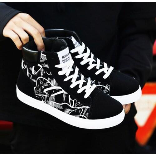 Fashion Sneakers Men Canvas Shoes Breathable Cool Street Shoes Male Brand Sneakers Black Blue Red Mens Causal Shoes Jk98