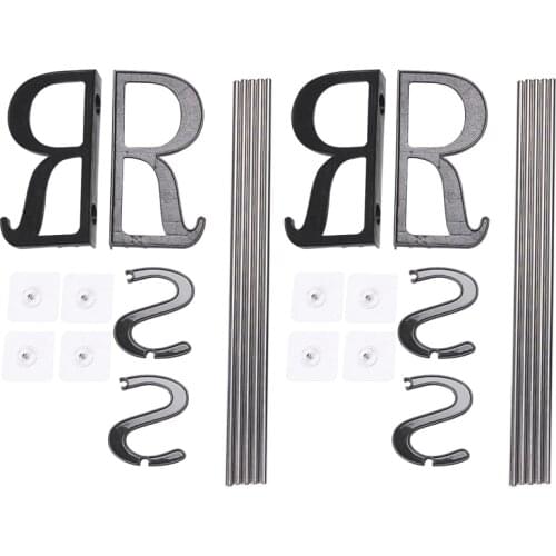 2-Pack over the Door Shoe Rack, Wall Hanging Door Shoe Rack Organizer, Adhesive Shoe Organizer Wall Mounted with S-Shape