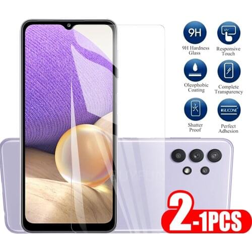 Transparent 1-2PCS For Samsung A32 5G Screen Glass Screen Protector On For samsung a32 a12 a42 phone screen Protective Glass 9H