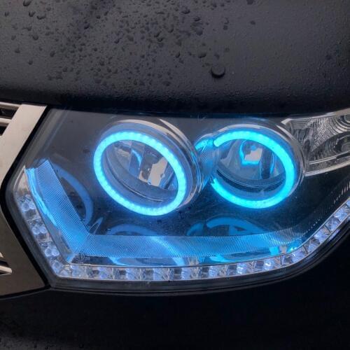 RGB Angel Eyes Cotton Light LED Multi-Color Car Lights DRL IR WIFI Bluetooth Wireless Controller For Uaz patriot 2015- 2017