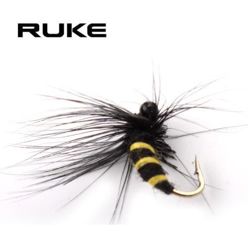 RUKE Fishing Fly Hooks Lure Fishing Tackle 4 pcs/lot, bee type Fishing Hook Lures Baits Water Surface free shipping