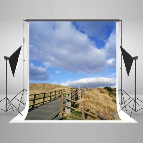 VinylBD 5x7ft Scenic Photography Backdrop Valla Blue 3D Sky Photo Background Photography Backdrop Children Microfiebr Background