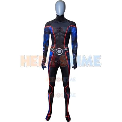 PS4 Game Superhero Cosplay Costume Boys Men Halloween Bodysuit Zentai Full Body Suit